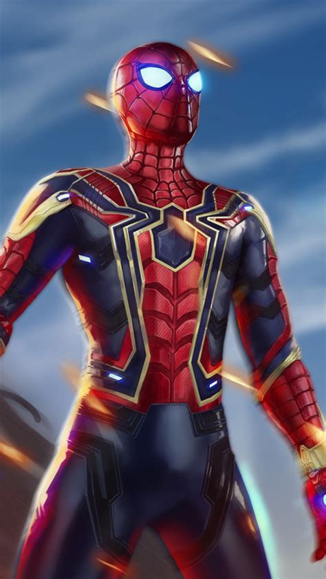 2160x3840 Iron Spiderman Avengers Infiniy War Sony Xperia Xxzz5