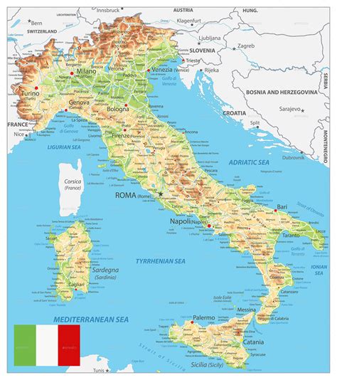 Lonely planet's guide to italy. Italy Physical Map #Ad #Italy, #ad, #Physical, #Map ...