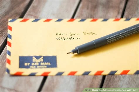 How To Address Envelopes With Attn With Sample Envelope