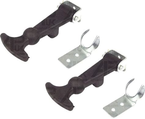 Apuk 2x Rubber Bonnet Boot Fastener Catch Pull Strap Pannel Hook