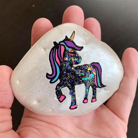 45 Magical Unicorn Rock Painting Ideas And Tutorials That Will Blow Your