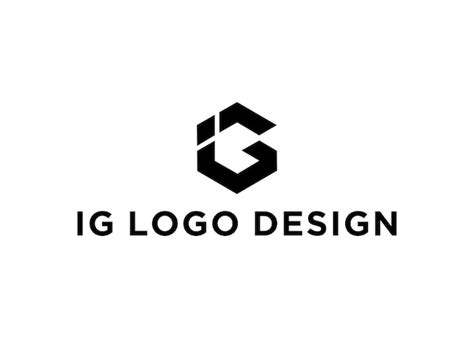 Premium Vector Ig Logo Design Vector Illustration