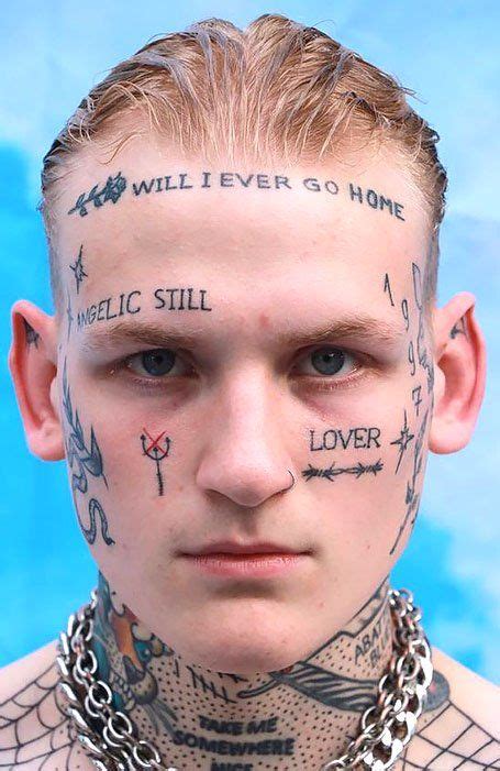 Word Face Tattoo Cool Face Tattoos Face Tattoos For Men Tribal Face