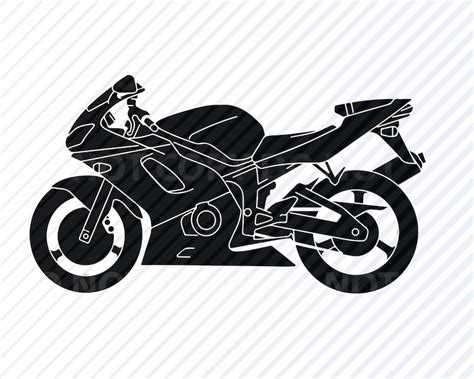 Motorcycle Vector Images Svg Silhouette Clipart Cutting Etsy