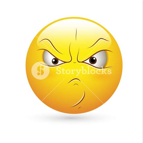 Smiley Emoticons Face Vector Angry Expression Royalty Free Stock