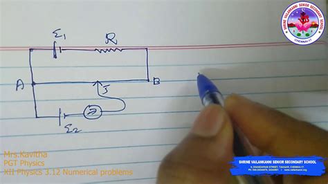Svsss Xii Physics 312 Numericals Youtube