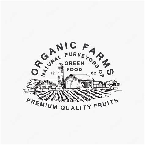 Premium Vector | Organic farms green food.