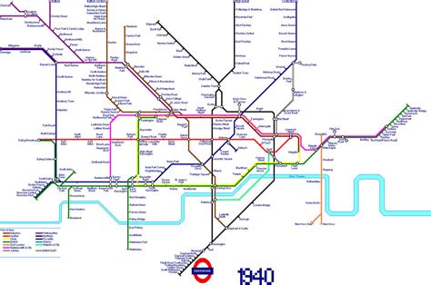 London Underground Map In 1940 By Andrewtiffin On Deviantart