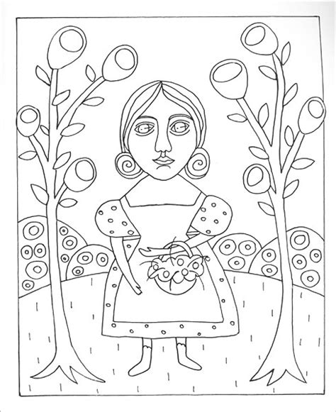 Folk Art Coloring Pages Free Coloring Pages