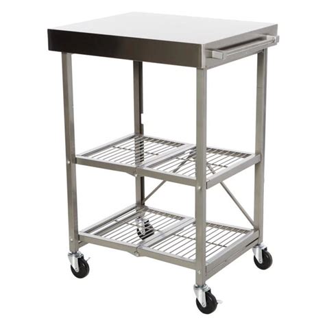 This 4tier drawer unit works perfectly in a kitchen, dorm or workshop. Origami Pro Stainless Steel Foldable Kitchen Cart for $165 ...