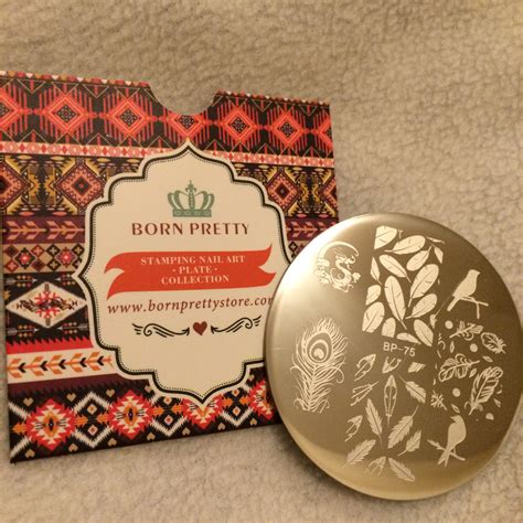 Review Feather Stamping Plate Keelys Nails