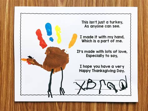 Maybe you would like to learn more about one of these? Free Turkey Handprint Poem - Simply Kinder | Thanksgiving ...