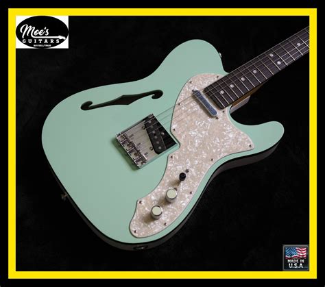 2019 Fender Telecaster Thinline Surf Green Guitars Electric Semi Hollow Body Moe S Guitars