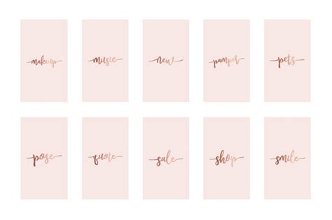 How to upload highlight covers to instagram. Instagram highlight covers - Rose gold on pink By Design ...