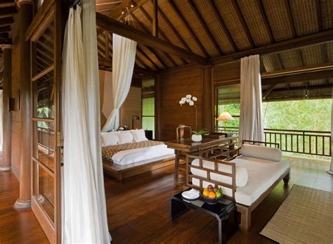 If you want to enjoy a. Como Shambhala Estate Bali- wooden and white pavilion style guest room with balcony | Interior ...