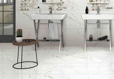 High Glossy Super White Marble Effect Porcelain Tiles 400x800 10mm
