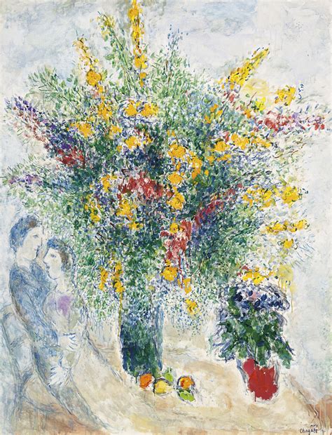 Marc Chagall 1887 1985 Fleurs Dans La Lumière Christies