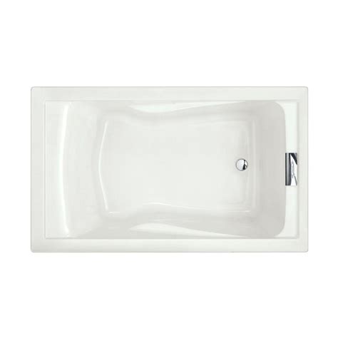 American Standard Evolution Ft Reversible Drain Deep Soaking Tub In White V The