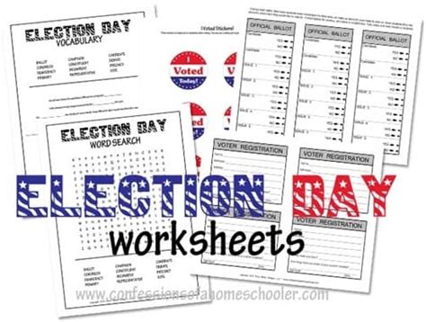 Election Day Worksheets For Kids Homeschool Printables For Free