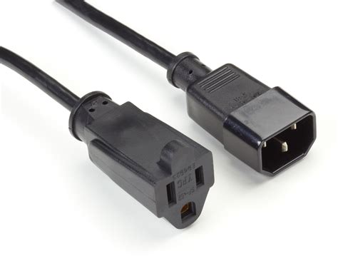 Power Cord NEMA R To IEC C Black Box
