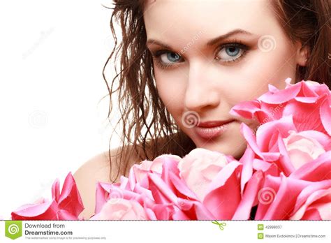Magnificent Portrait Of A Beautiful Young Woman Stock Image Image Of