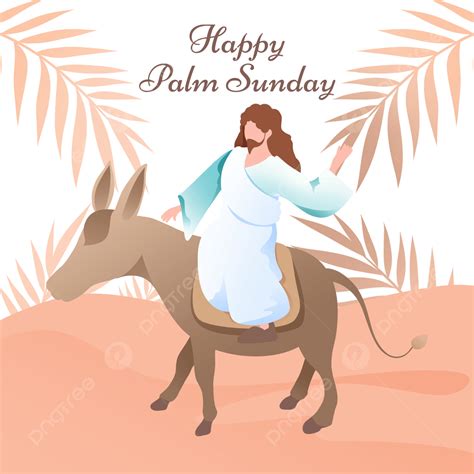 Jesus Donkey Png Transparent Palm Sunday Pink Abstract Lawn Jesus