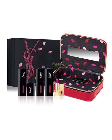 Yves Saint Laurent Beaute Exclusive Vinyl Cream Lip Showroom Set Yves