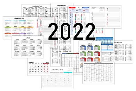Calendario Annuale 2022 Da Stampare