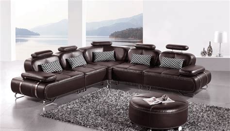 Modern Leather Sectional Aa67 Leather Sectionals