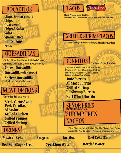 The tortilla is then folded around the filling and eaten by hand. Los Ruizeneros Gourmet Tacos - Enegren Brewing Co.