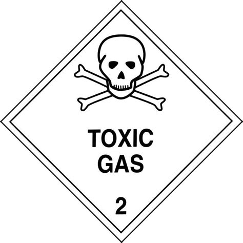 Mm Class Toxic Gas Adhesive Label Silverback Australia
