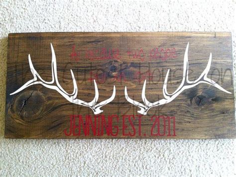 Rustic Antler Sign By Thecutesthouse On Etsy 2500 Antler Sign