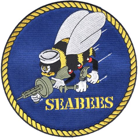 Us Naval Seabee Large Back Patch Seabee Patches Navy Patches