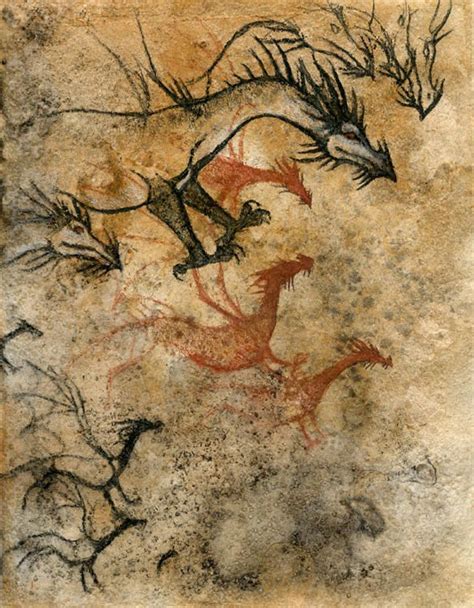 Paleolithic Cave Graffiti Proves Dragons Exist Cave