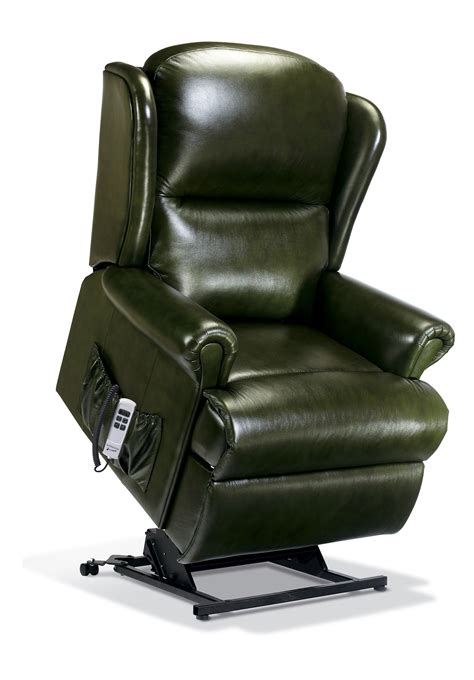 Malvern Royale Leather Electric Riser Recliner Sherborne Upholstery