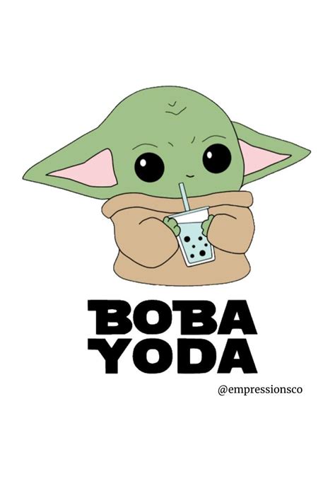 Baby Yoda With Boba In 2020 Yoda Wallpaper Cute Disney