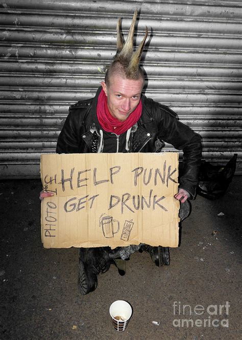 Help Punk Get Drunk Photograph By Rob Hawkins