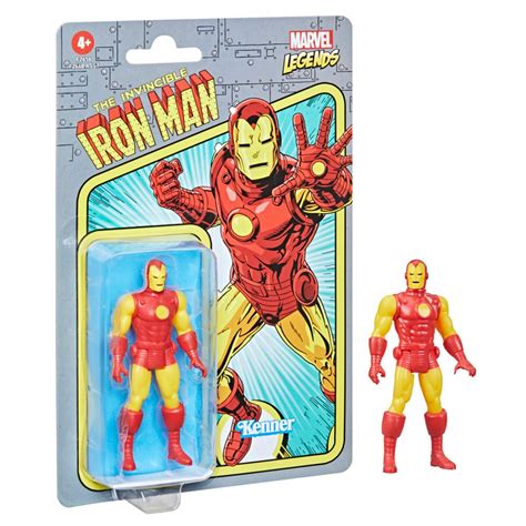 Marvel Legends Retro 375 Collection Iron Man 3 34 Inch Action Figure