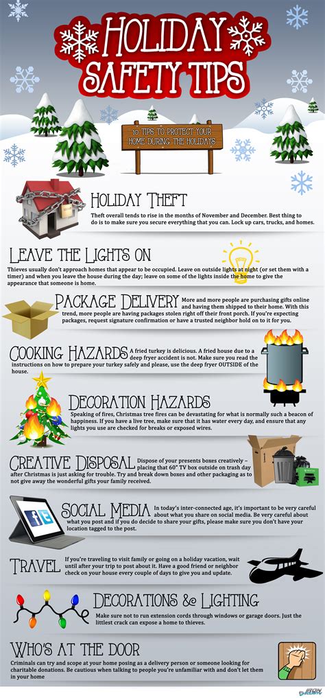 Holiday Safety Tips Infographic Best Infographics