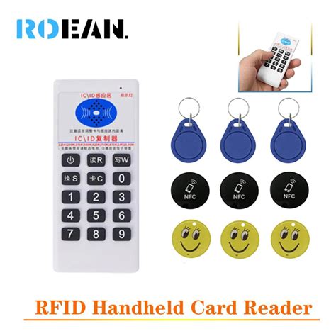 Rfid Handheld Card Reader 125khz T5577 Badge Clone Duplicator 13 56mhz
