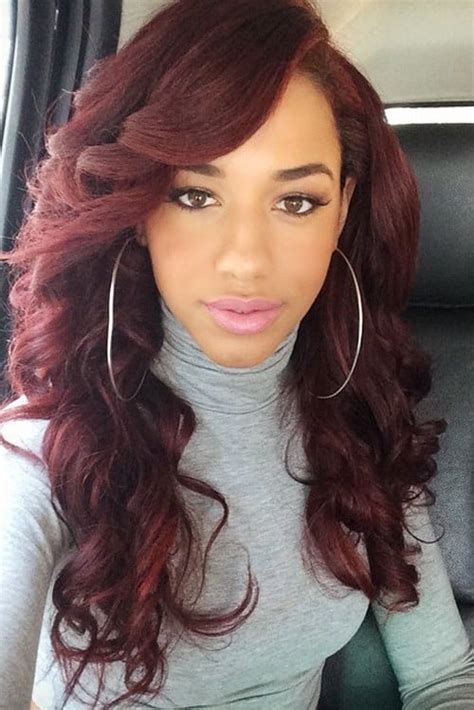 This hair color is a luxurious, rich and vibrant. 34 Elegant Burgundy Hair Ideas For Straight, Waves, Curls ...