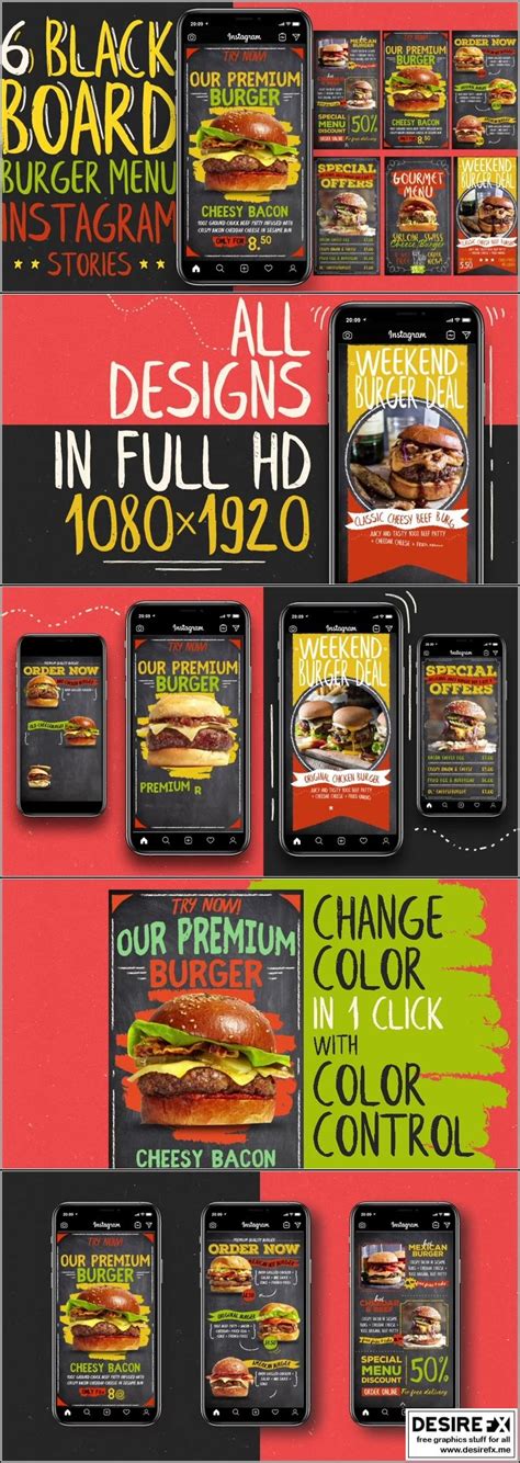 Desire Fx D Models Videohive Blackboard Burger Menu Instagram My Xxx