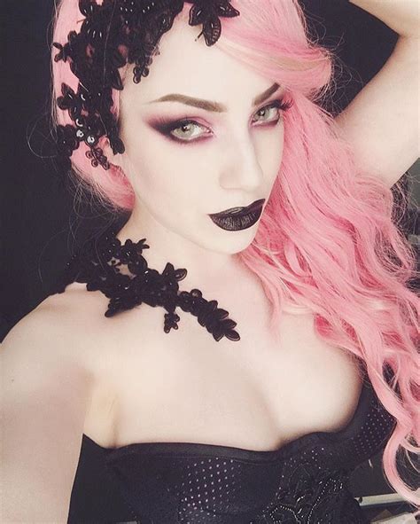 Pin By Hellothere On Makeup Blonde Goth Pink Hair Hair