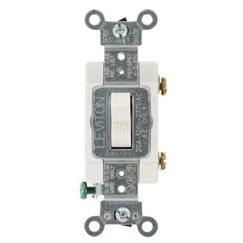 A switch is just a break in the hot wire controlling a light. Leviton AC Quiet Toggle Light Switch Single Pole In Wall ...