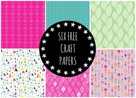 6 Free Geometric Papers Paper Craft Download