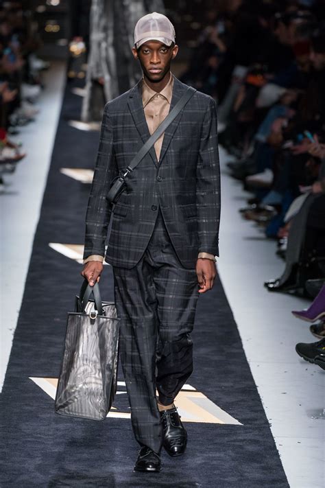 Fendi Fall 2019 Menswear Fashion Show | Menswear, Milan men's fashion week, Menswear runway