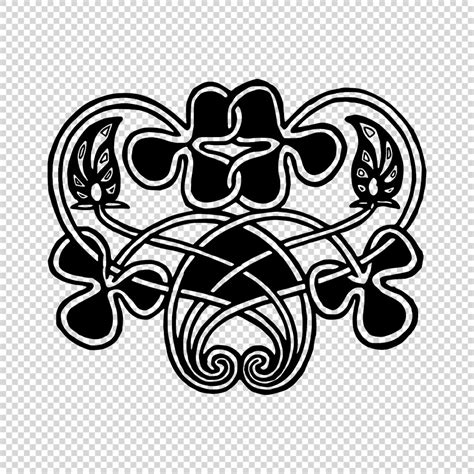 Downloadable Celtic Clover Ornamental Vector Images Svg Png Tofujoe