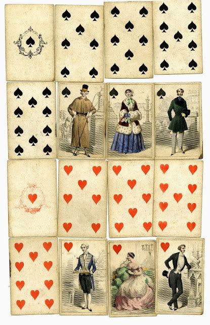 In The Swans Shadow Mid 19th Century Playing Cards View 1