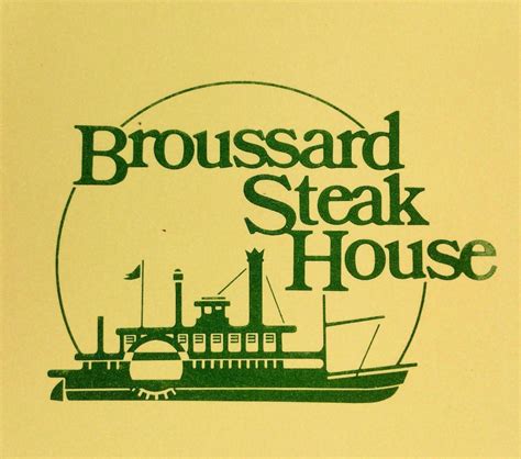 1980s Original Vintage Dinner Menu Broussard Steak House Restaurant