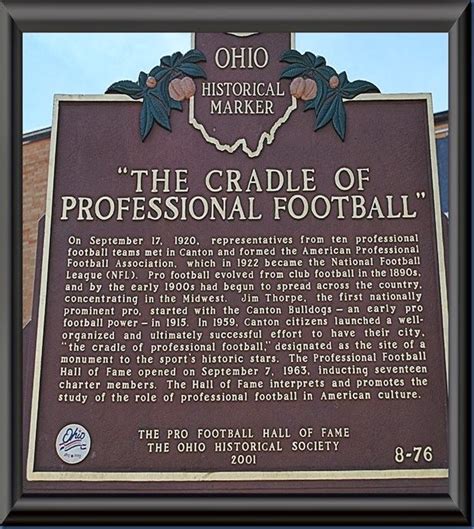 Pro Football Hall Of Fame In Canton Ohio Myqualitytime
